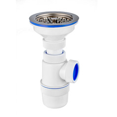 Сифон "Элит" (30986147) с нерж.чашкой д.112мм (3 1/2"-д.40)