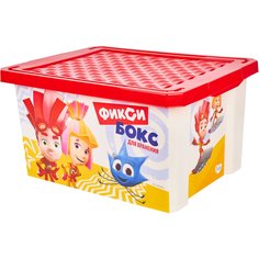 Детский ящик для хранения игрушек ФИКСИКИ , 17 л, цвет: красный LA1319КР Little Angel