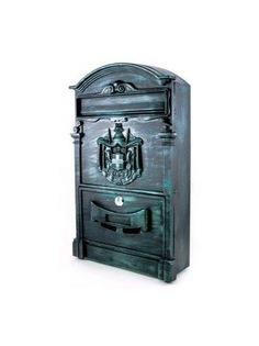 Ящик почтовый №4010В зелёная патина, АЛЛЮР