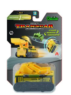 Игровой набор 1Toy Transcar Double, Ракетоносец-Бульдозер, 8 см