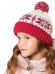 Шапка детская Scandica 700HAP0Q7-3068GT белый розовый Teens р.52-54cm