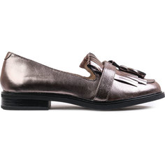 Лоферы женские Юничел 5F7543 коричневые 38 RU