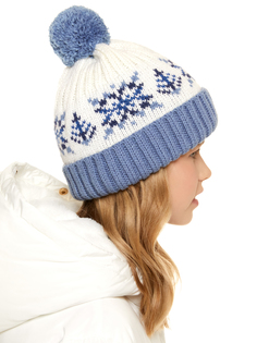 Шапка детская Scandica 071HAP0Q7-5A6GT белый;серо-голубой Kids р.50-52cm