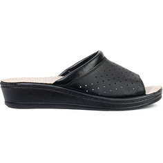 Шлепанцы женские Юничел 4L0071 черные 35 RU