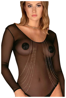 Золотистое украшение на тело с тоненькими цепочками Obsessive