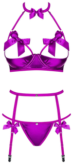 Эффектный комплект Delishya с поясом для чулок Obsessive