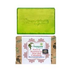 Мыло «Сангам» Алоэ и Календула, 100 гр Sangam Herbals