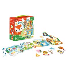 Развивающая игрушка Vladi Toys Fisher-Price Игра-шнуровка Времена года, VT5303-17