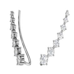 Серьги женские из серебра SKAZKA Natali Romanovoi 48587, фианит