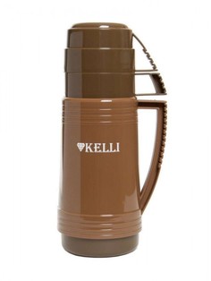 Классический термос Kelli KL-0946, 1.8 л кофейный