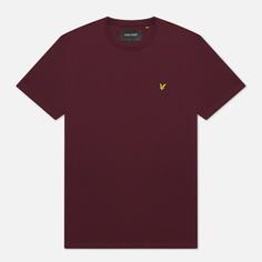 Футболка мужская Lyle & Scott TS400V бордовая S Lyle&Scott