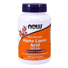 NOW Alpha Lipoic Acid 600 мг (120 капсул) - альфа-липоевая кислота