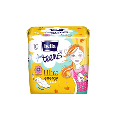 Гигиенические прокладки Bella For Teens Ultra Energy Deo 4 капель 10 шт