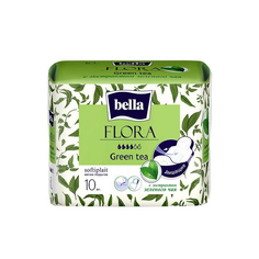 Гигиенические прокладки Bella Flora Green Tea 4 капель 10 шт