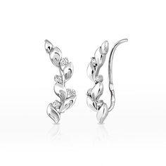 Серьги женские из серебра SKAZKA Natali Romanovoi 26476, фианит