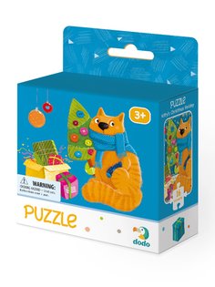 Пазл Dodo Рождество для котика - Kittys Christmas holiday, 16 эл, 22х22 см, 300264
