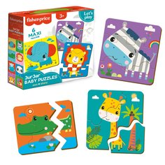 Пазлы зигзаг Vladi Toys Fisher-Price Baby Puzzle Зоопарк 18 эл, VT1722-05
