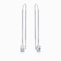 Серьги женские из серебра SKAZKA Natali Romanovoi 48448, фианит