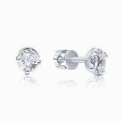 Серьги женские из серебра SKAZKA Natali Romanovoi 21084, фианит