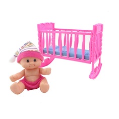 Игровой набор S+S Toys Пупс с кроваткой