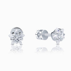 Серьги женские из серебра SKAZKA Natali Romanovoi 21051, фианит
