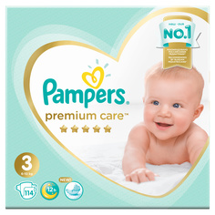 Подгузники Pampers Premium Care 3 (6-10 кг), 114 шт.