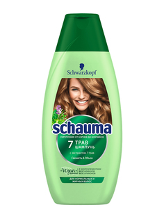 Шампунь Schauma 7 Трав, для нормальных и жирных волос, свежесть и объём, 380 мл