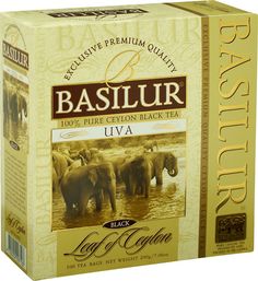 Чай черный Basilur uva цейлонский 100 пакетиков