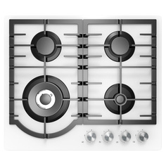 Встраиваемая варочная панель газовая Midea MG696TGW White