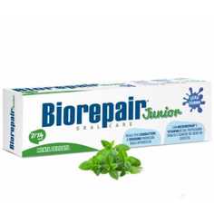 Biorepair Junior Mint - Детская зубная паста мятная 7-14 лет, 75 мл