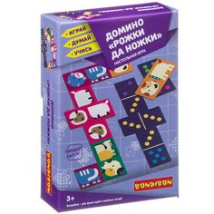 Настольная игра Bondibon "Домино. Рожки да ножки"