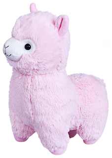 Мягкая игрушка "Альпака", 25 см, розовая Fancy