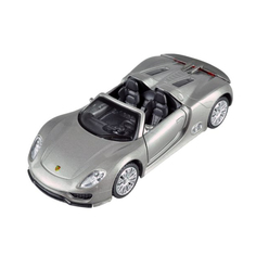 Автомобиль Пламенный мотор porsche 918 spyder 1:41 серый откр, двери