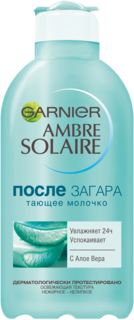 Молочко для тела после загара Garnier Ambre Solaire увлажняющее с Алоэ вера, 200 мл