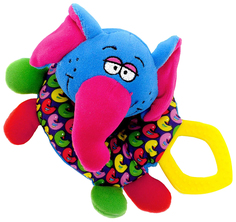 Прорезыватель-погремушка Bondibon Слоник Мягкая 16 см BB1288