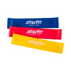Набор эспандеров StarFit ES-203 желтый/красный/синий, 3 шт.