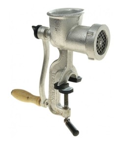 Мясорубка механическая ручная Уралочка МЧ-С ГОСТ 4025-95, 4 насадки