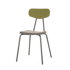 Стул Cosmo Pavesino 2 33073, темно-серый матовый/зеленый/графит