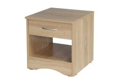 Тумба прикроватная приставная Hoff Оливия 80294651 44x47x44 см, дуб сонома
