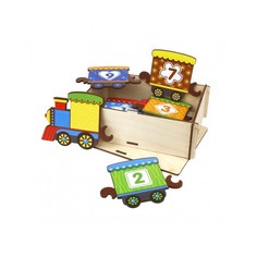 Игровой набор "Хоровод. Поезд с цифрами" Wood Land