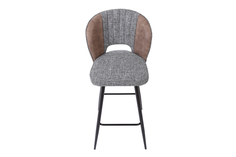 Полубарный стул Hoff Roden 80343995, черный матовый/светло-коричневый/темно-серый