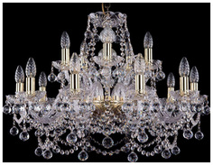 Люстра подвесная Bohemia Ivele Crystal 1411/10+5/240/G