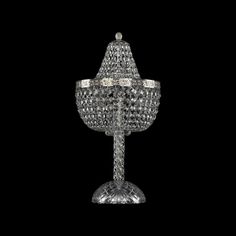 Хрустальная настольная лампа 19281L4/H/25IV Ni Bohemia Ivele Crystal