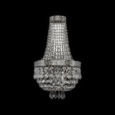 Хрустальное потолочное бра 19271B/H2/20IV Ni Bohemia Ivele Crystal
