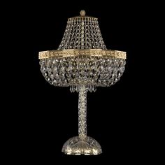 Хрустальная настольная лампа 19273L4/H/35IV G Bohemia Ivele Crystal