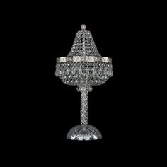 Хрустальная настольная лампа 19271L4/H/25IV Ni Bohemia Ivele Crystal