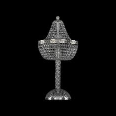 Хрустальная настольная лампа 19051L4/H/25IV Ni Bohemia Ivele Crystal