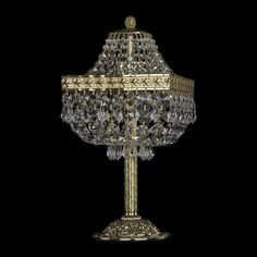 Хрустальная настольная лампа 19272L6/H/20IV G Bohemia Ivele Crystal
