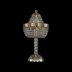 Хрустальная настольная лампа 19051L4/H/20IV G Bohemia Ivele Crystal
