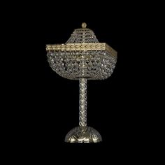 Хрустальная настольная лампа 19112L4/H/25IV G Bohemia Ivele Crystal